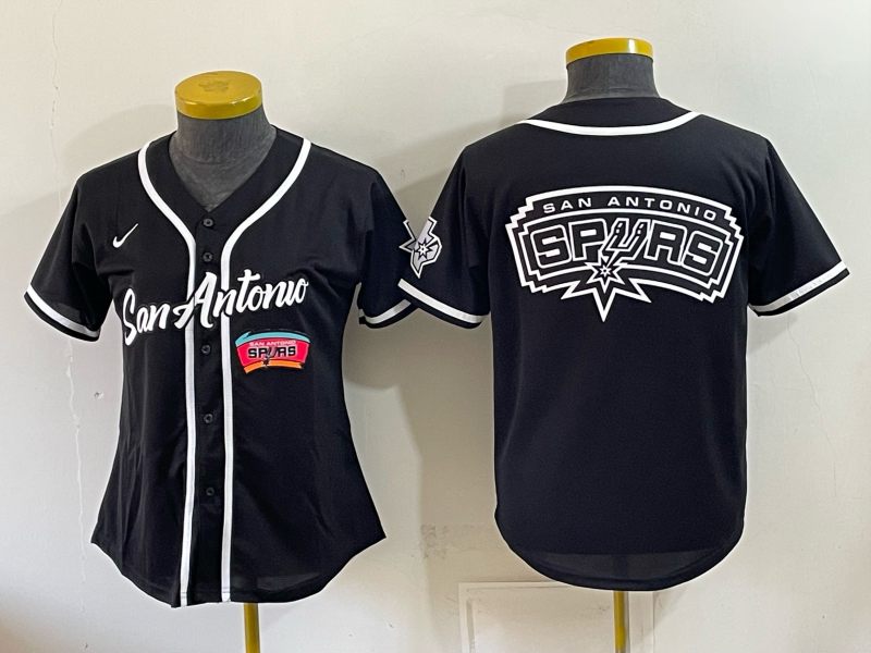 Women San Antonio Spurs blank black Nike 2026 NBA Jersey 101902